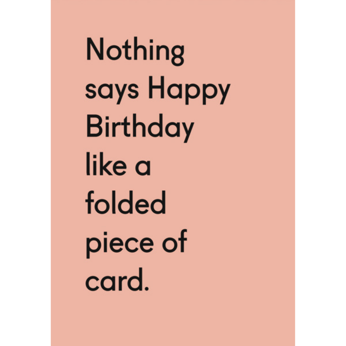 Folded Piece of Card