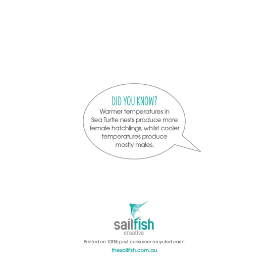 Lovers Card - Green Turtle