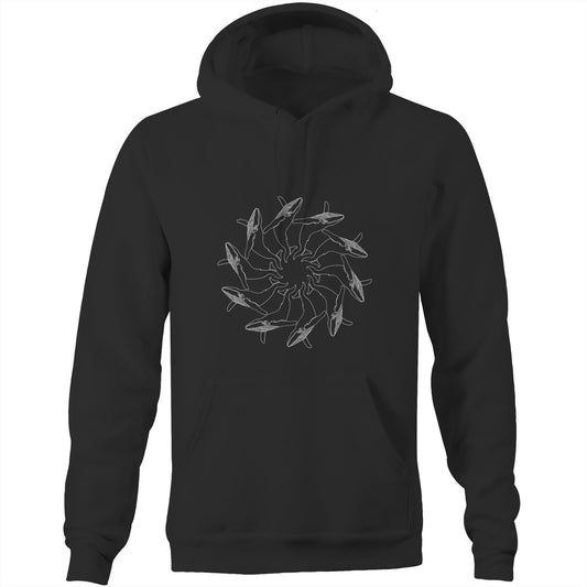 Printed to order-Unisex WHALE SPIRAL - Hoodie with Pocket