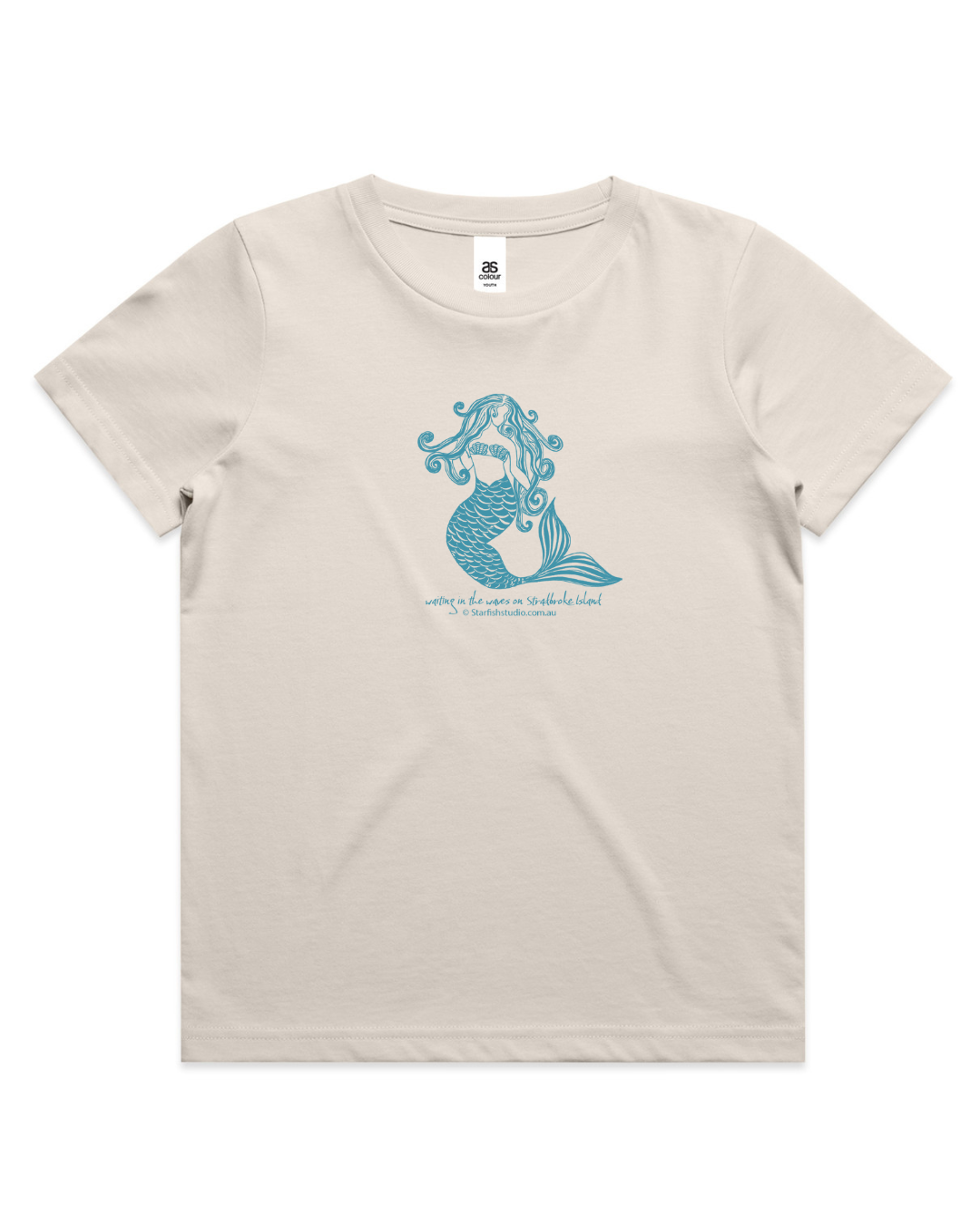 IN STOCK Kids Mermaid, Bone T-SHIRT