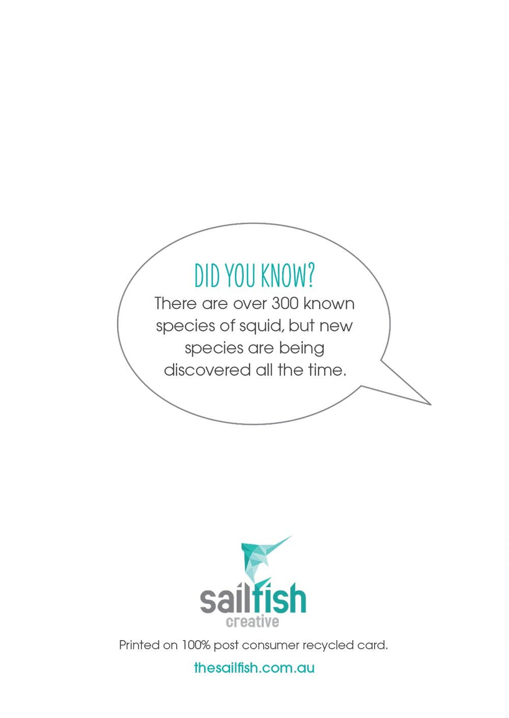 Christmas Card - Arrow Squid