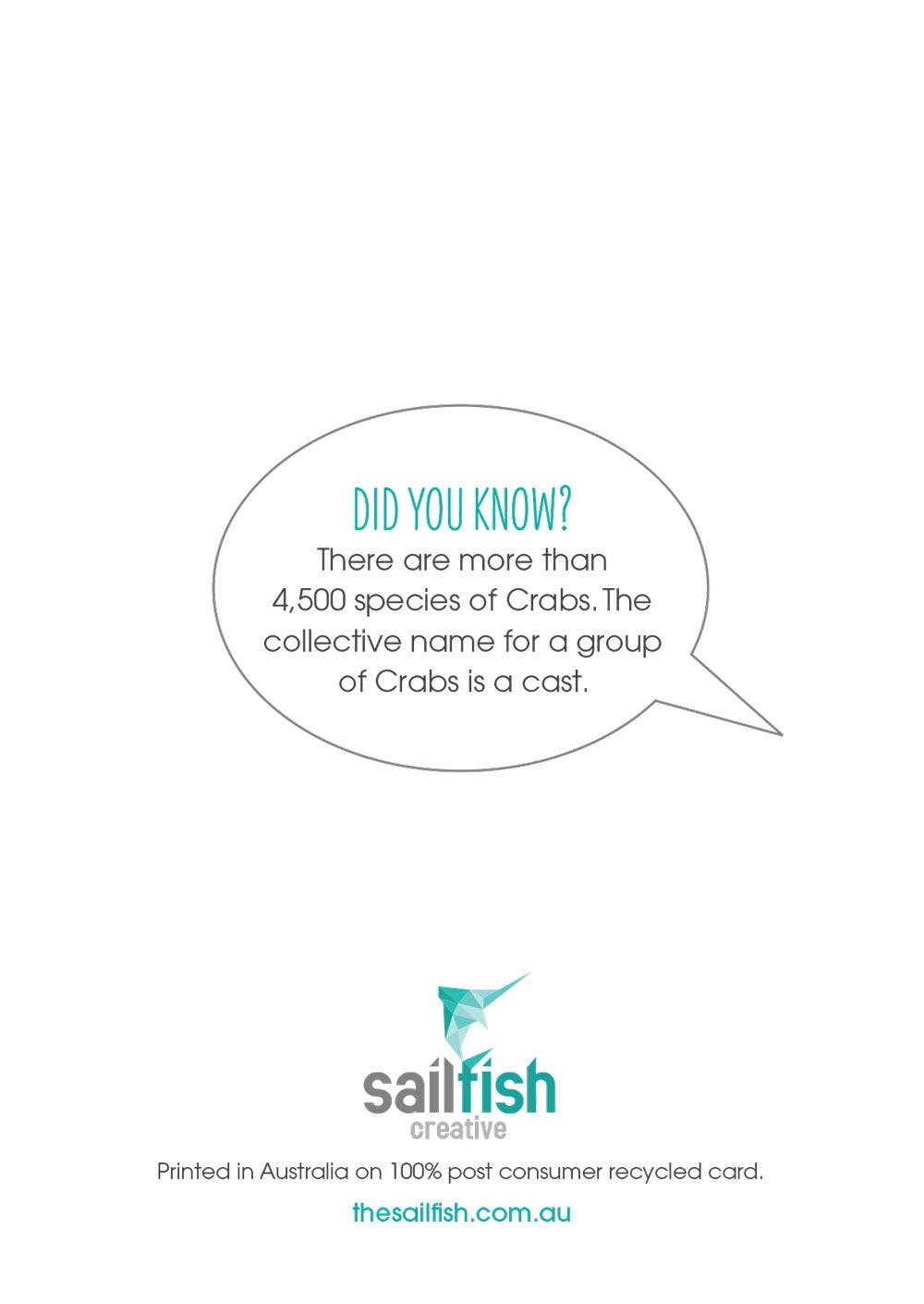 Lovers Card - Red Crab