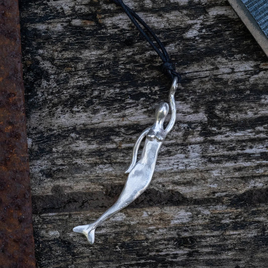 Elena Pendant - Silver Plated Mermaid