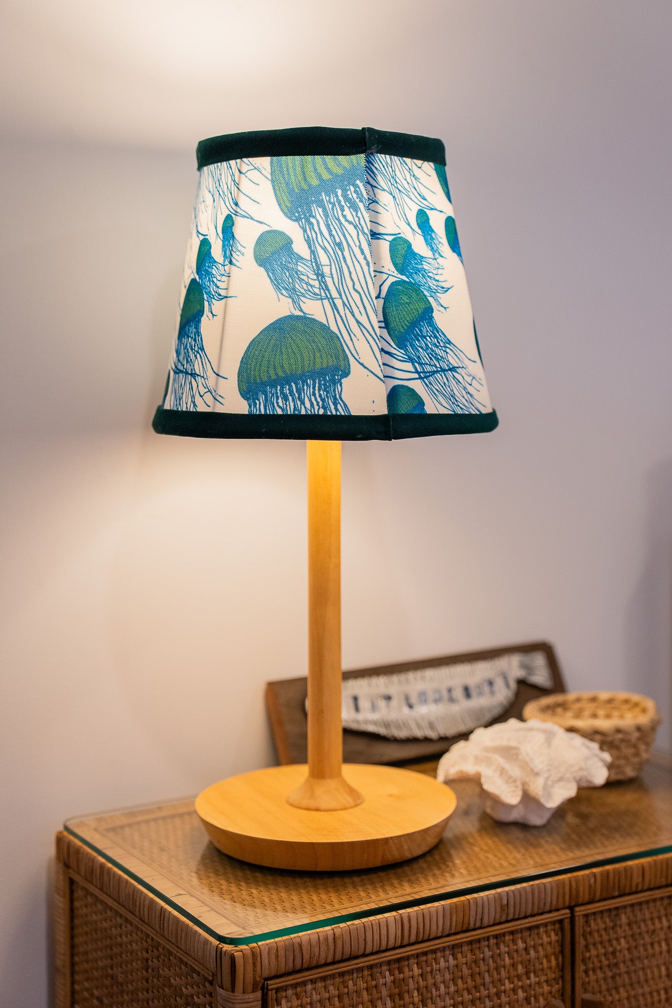 Jellyfish LAMPSHADE, Green - Bedside Lamp