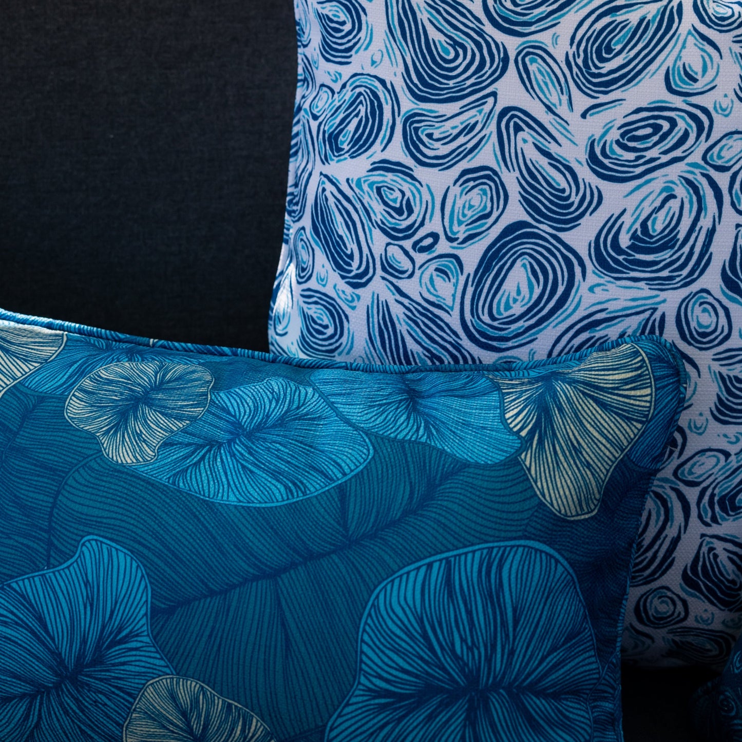 Seascape Coral Coast 2 Cushion – Outdoor Coastal by Jess Scott