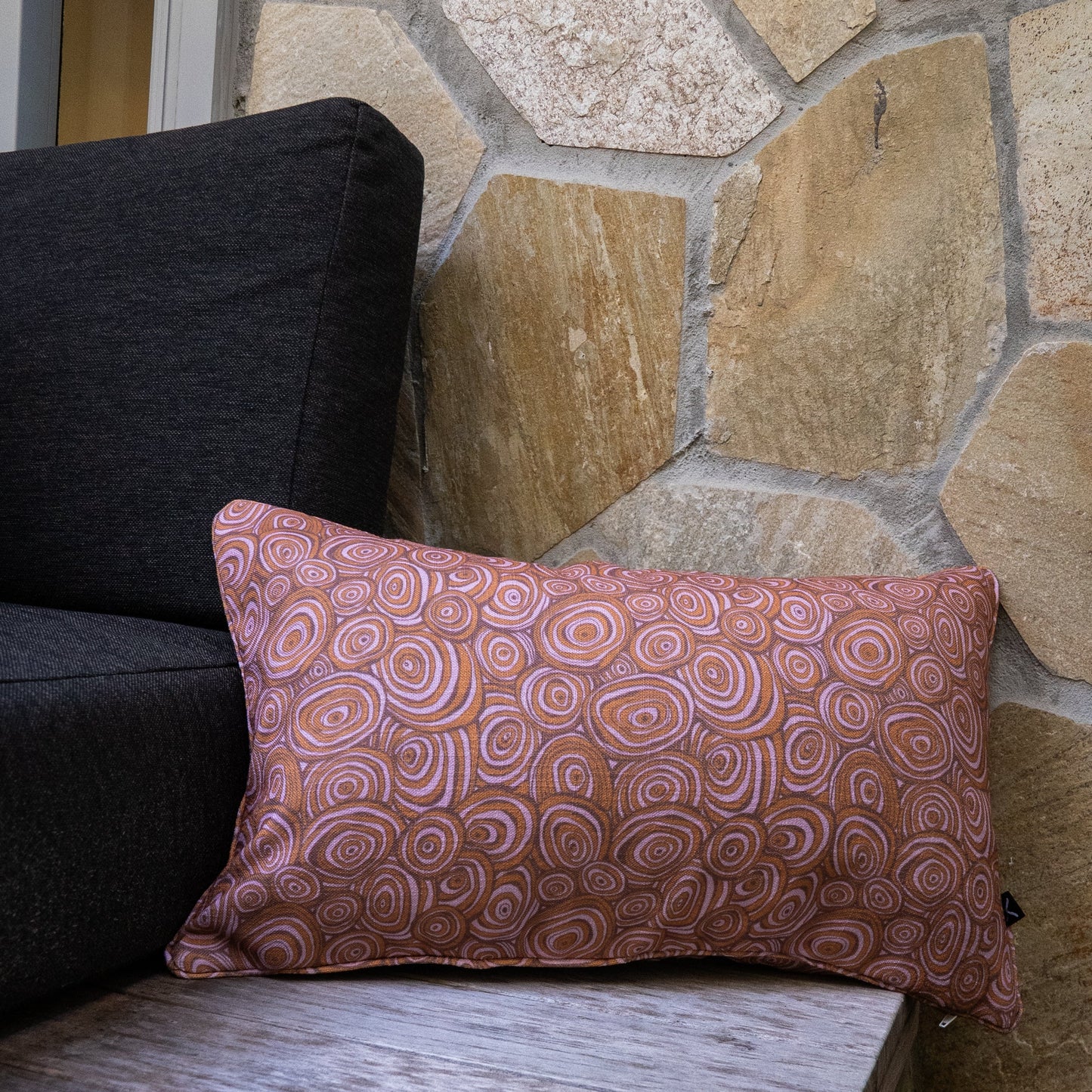 Outdoor / Indoor Cushion Cover - Growth Rings - Claytons