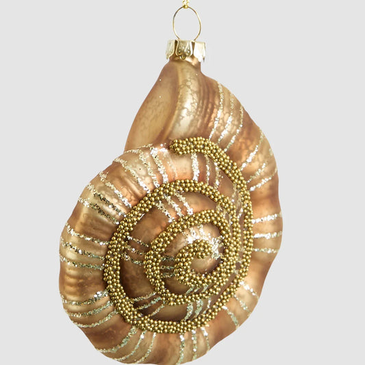 Glass Nautilus Shell Tree Decoration