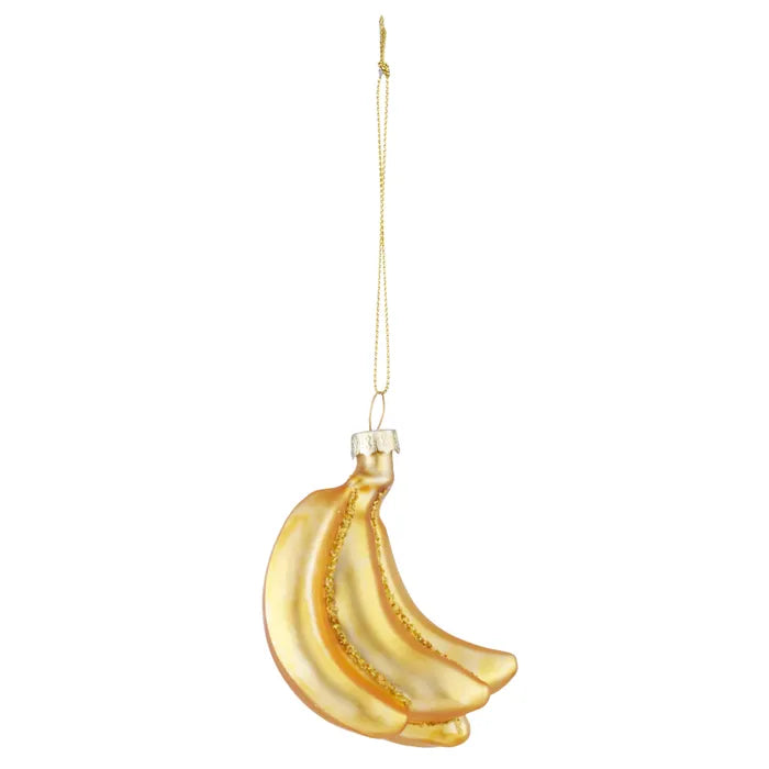 Bananas Ornament - Glass