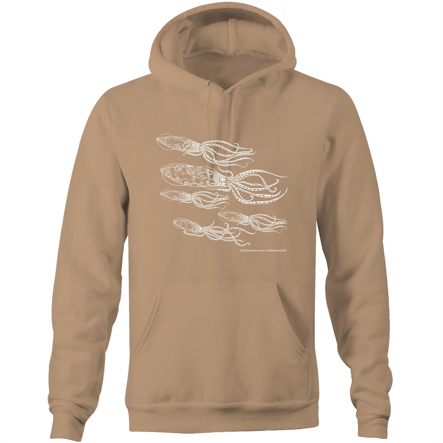 Printed to order- Unisex SQUID - Hoodie with Pocket