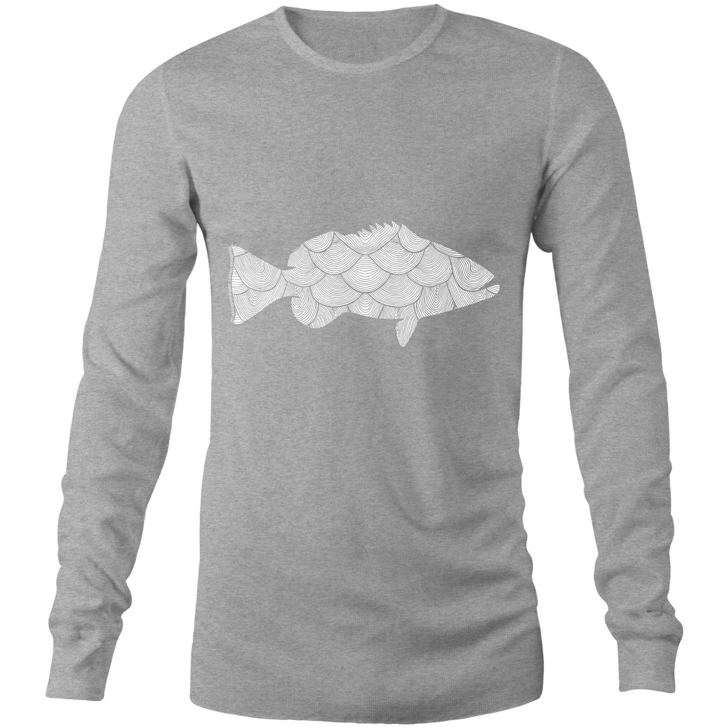 Printed to order- Unisex FISH - Long Sleeve T-Shirt