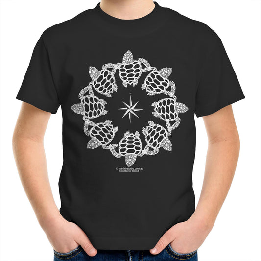 Printed to order- Kids TURTLE CIRCLE T-Shirt