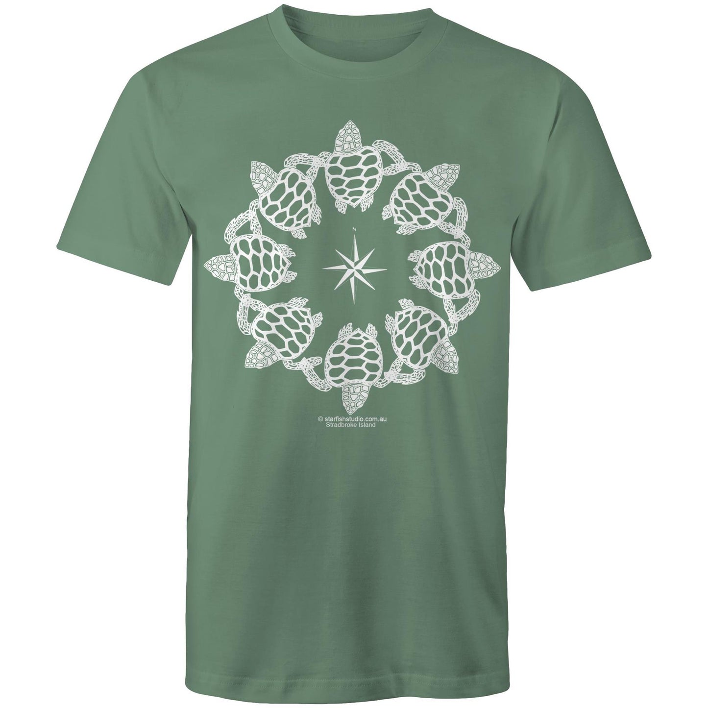 Printed to order- Unisex TURTLE CIRCLE T-Shirt