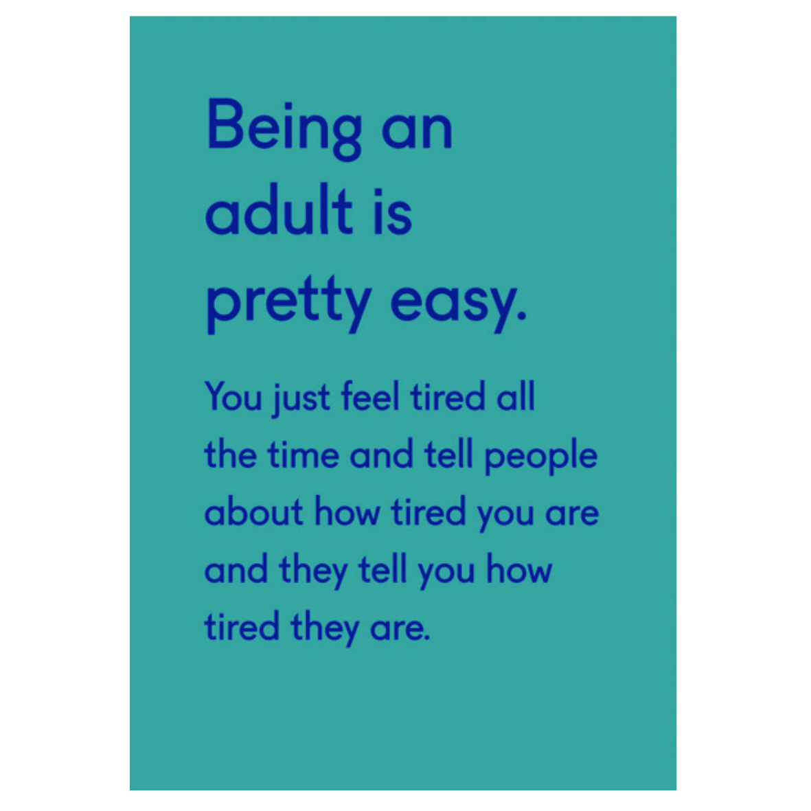 Being an Adult