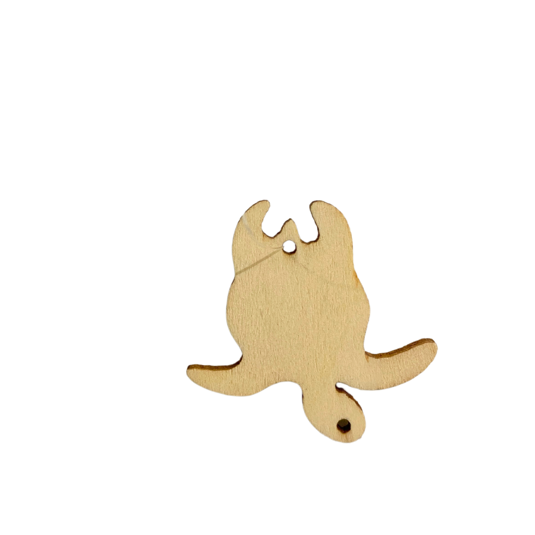 Small Timber Turtle Ornament