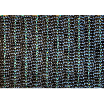 Rope Doormat BLACK + AQUA