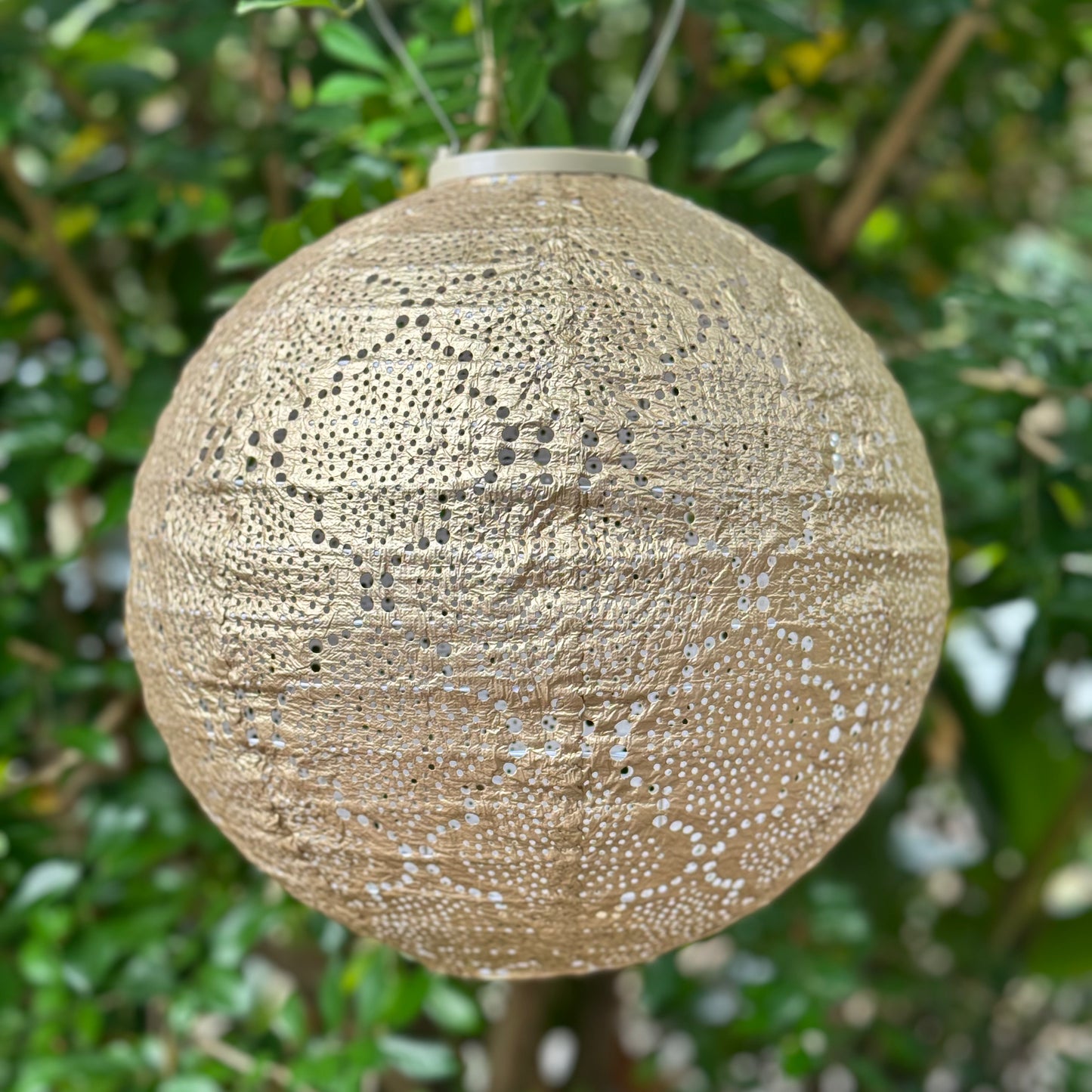 Solar Lumiz Lantern - Round Gold Bazaar