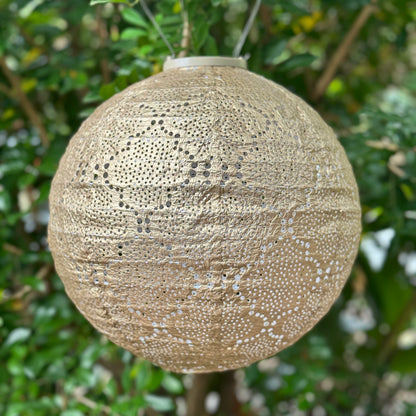 Solar Lumiz Lantern - Round Gold Bazaar