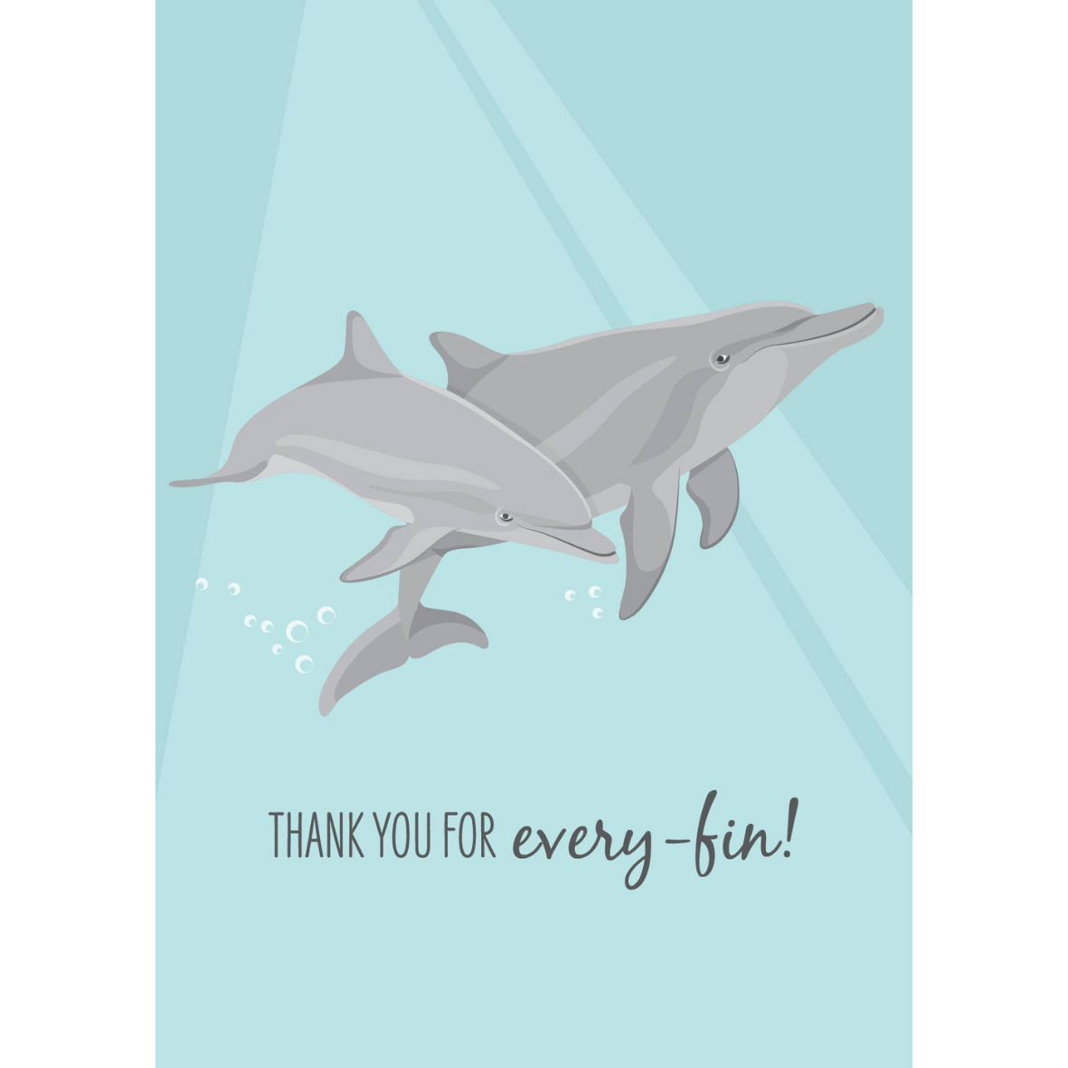 Greeting Card - Dolphins