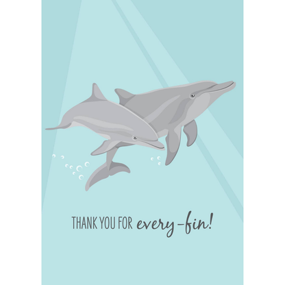 Greeting Card - Dolphins
