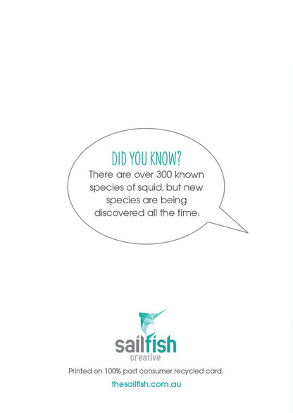 Christmas Card - Arrow Squid