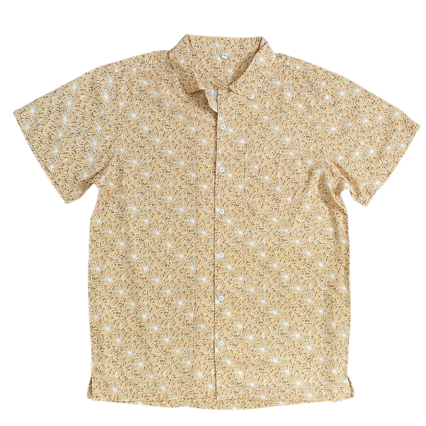 Button up Shirt - Lotus Seaweed Sunset