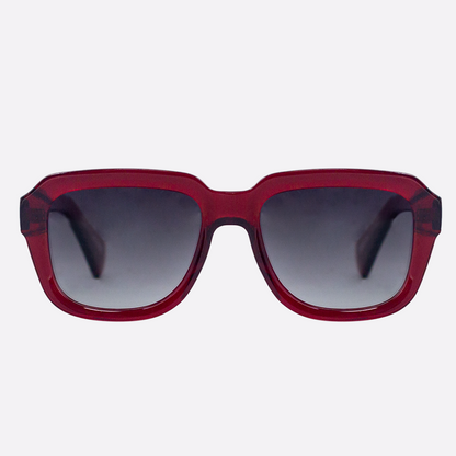 OCEANIDES POLARISED SUNGLASSES- PETREA CRYSTAL RED