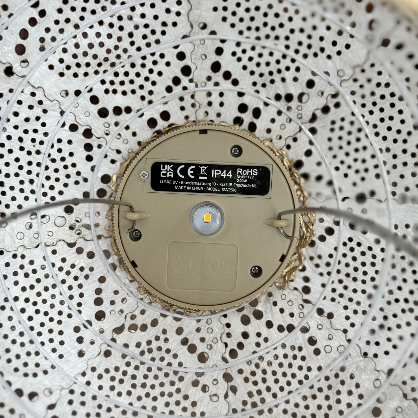 Solar Lumiz Lantern - Drop Gold Fiore