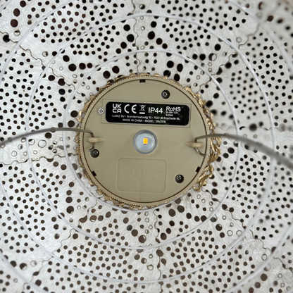 Solar Lumiz Lantern - Round Silver Lace