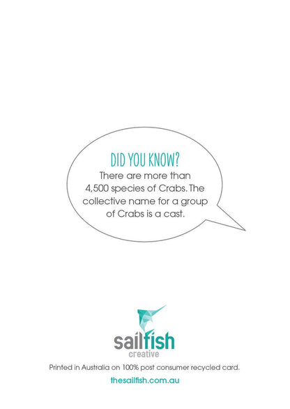 Lovers Card - Red Crab