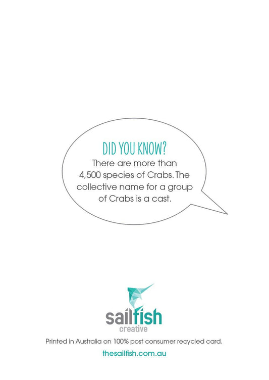 Lovers Card - Red Crab