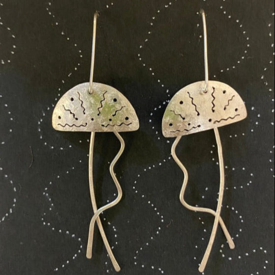 Jellyfish Earrings -   Jane Sanbrook Jewellery