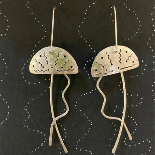 Jellyfish Earrings -   Jane Sanbrook Jewellery