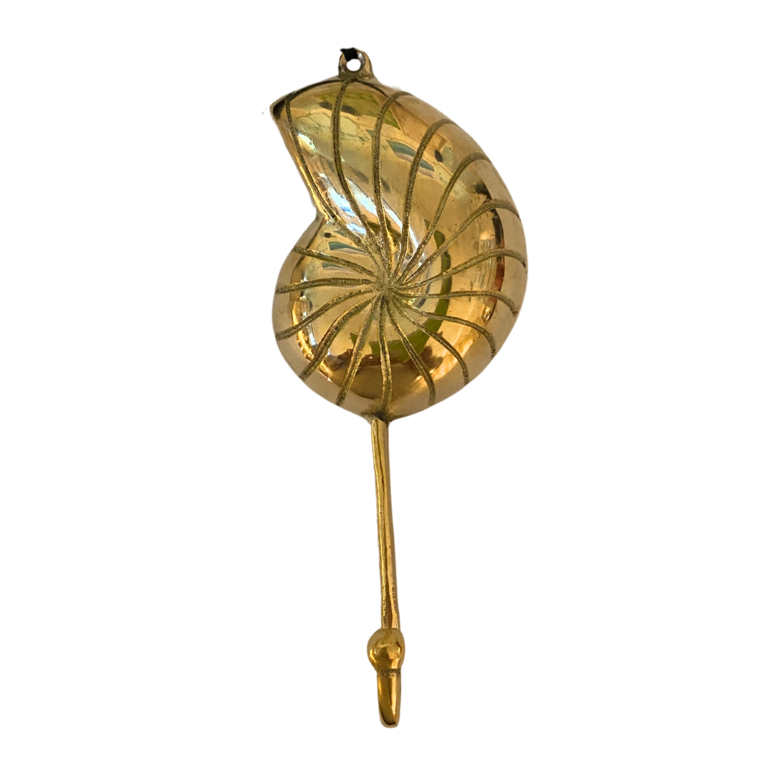 Brass Nautilus Shell Hook