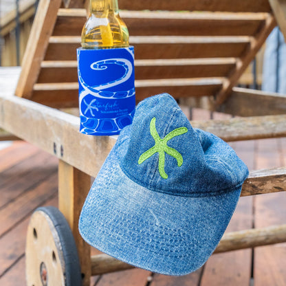 Starfish Caps - Dark Denim + Green