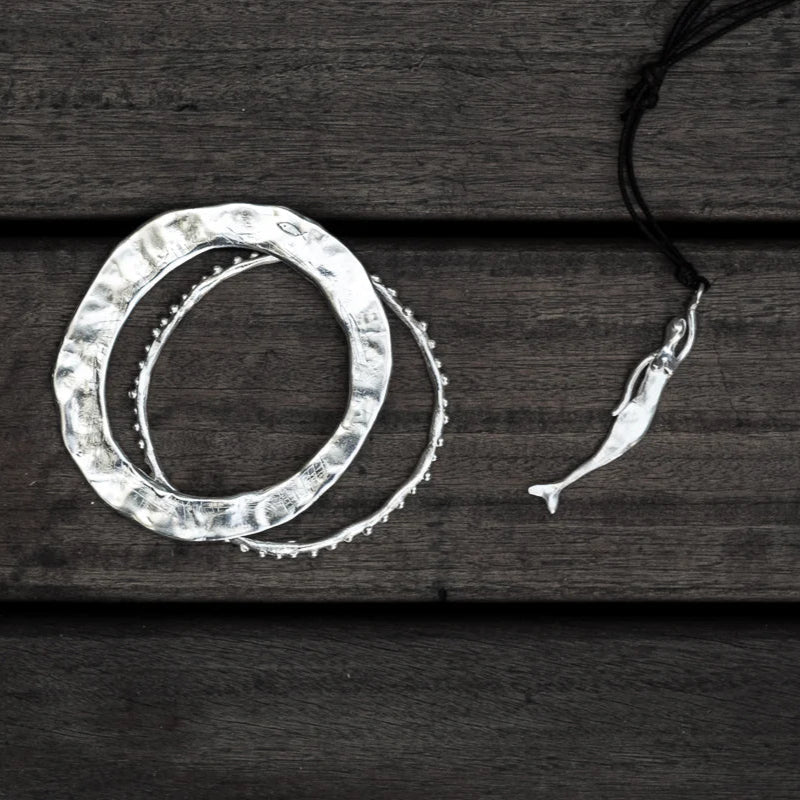 Elena Pendant - Silver Plated Mermaid