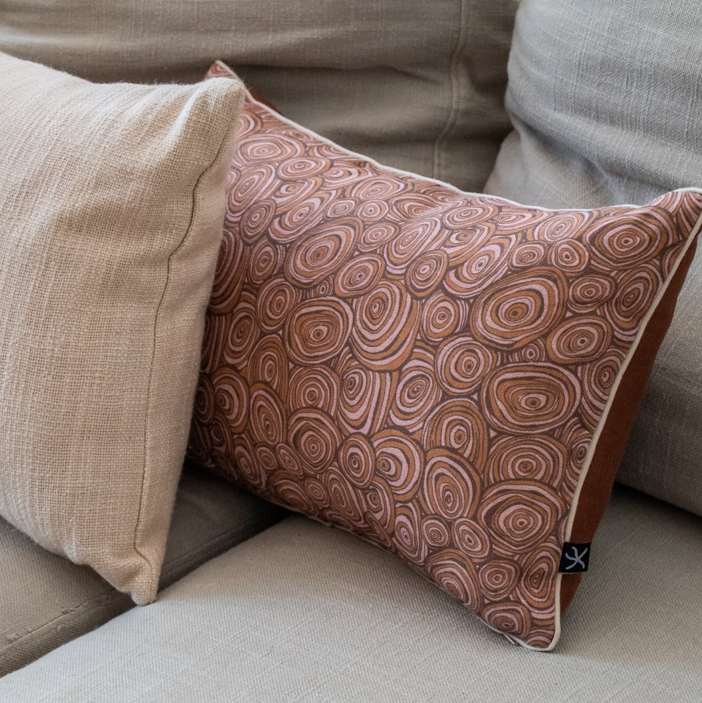 Linen Cushion Cover - Claytons - Growth Rings