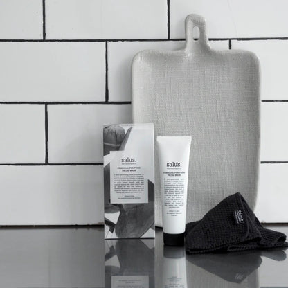 Face Mask Set - Charcoal Purifying  + Face Cloth SALUS