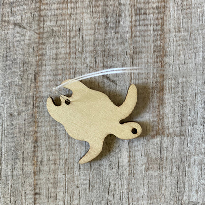 Small Timber Turtle Ornament