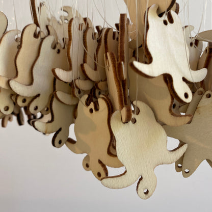 Small Timber Turtle Ornament