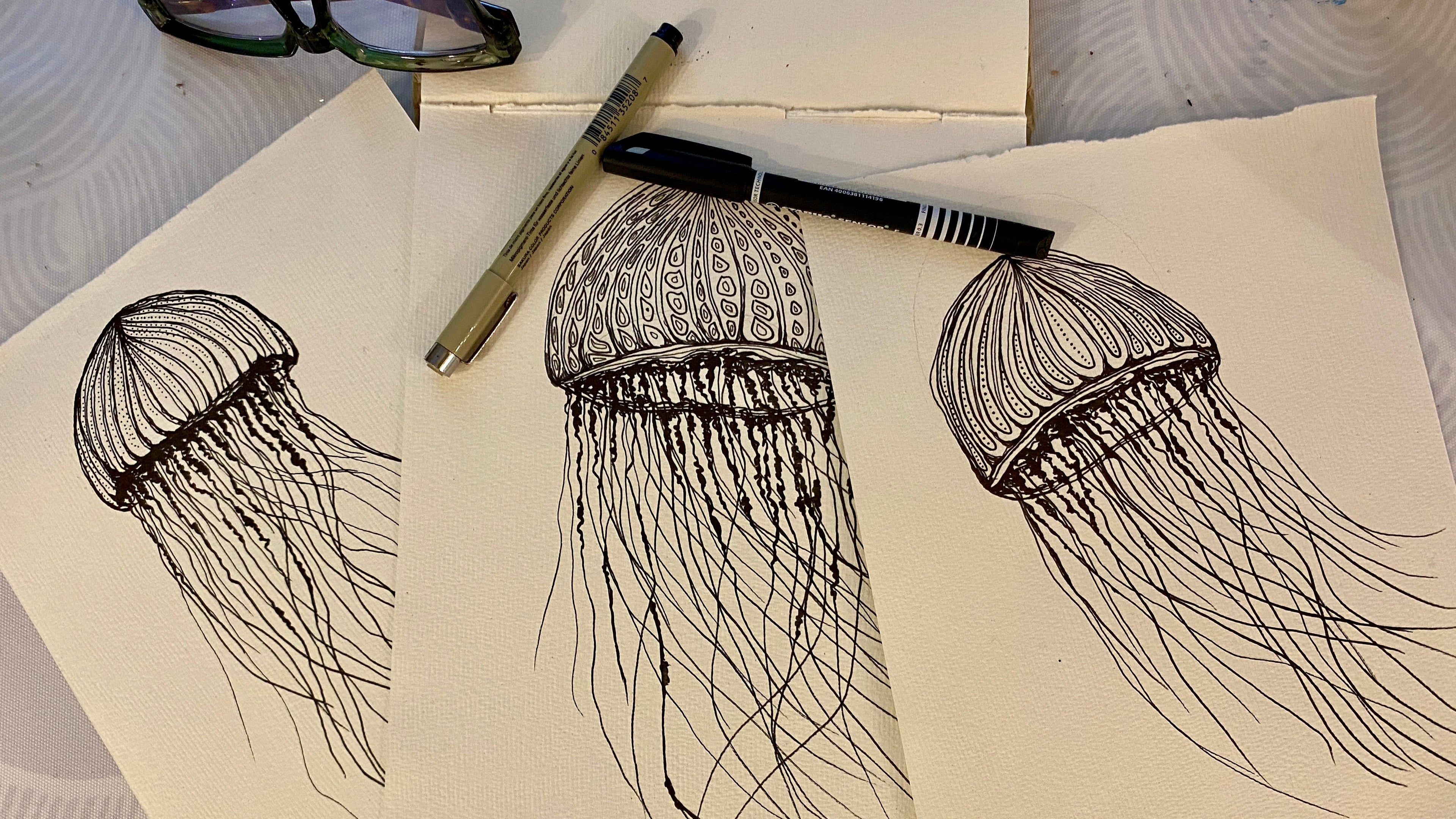 Jellyfish artwork by Jess Scott, Starfish Studio