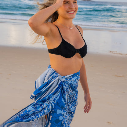 Lotus Seaweed Pareo – Ocean | Jess Scott | Starfish Studio