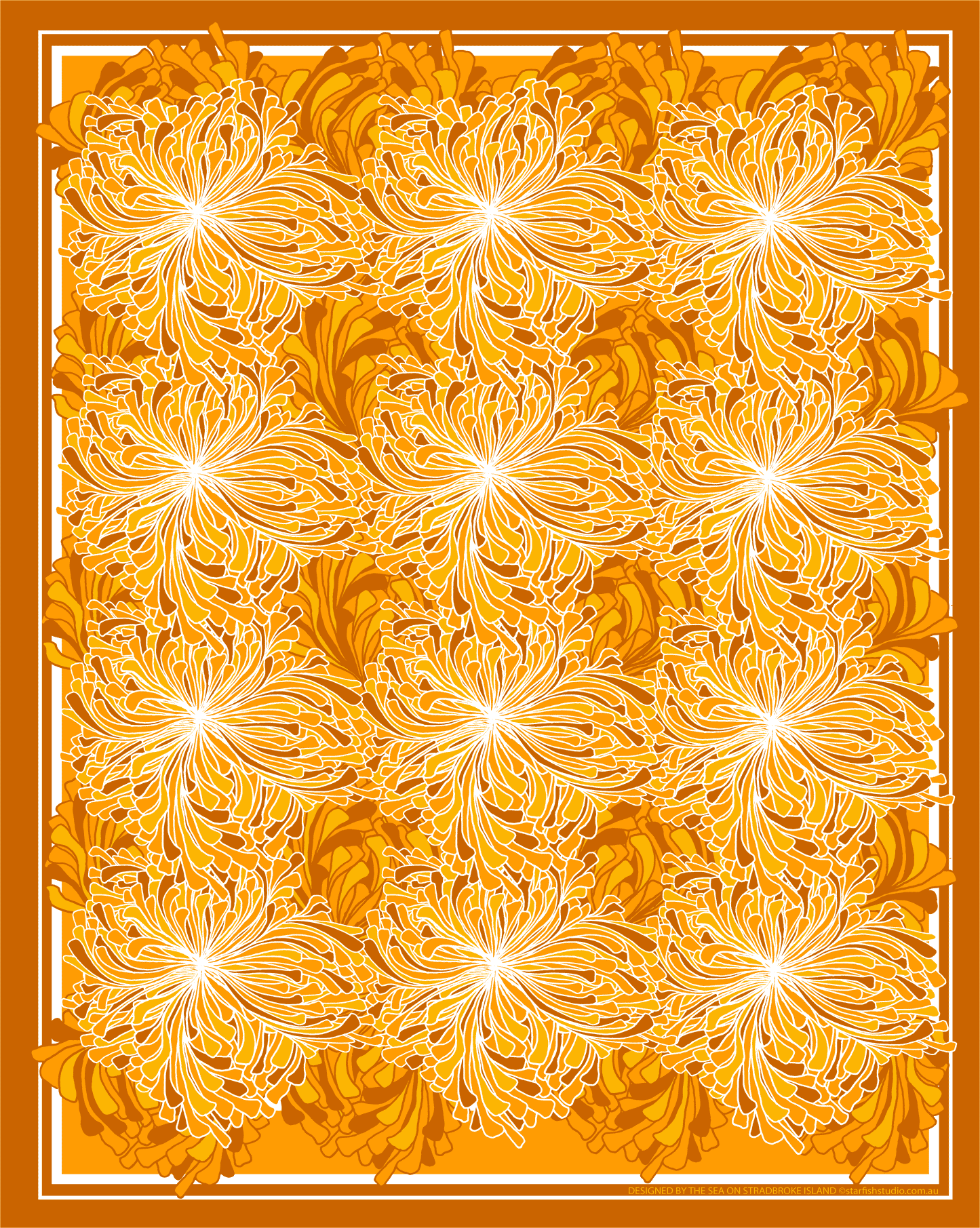 Pareo / Sarong – Lotus Seaweed, Sunset