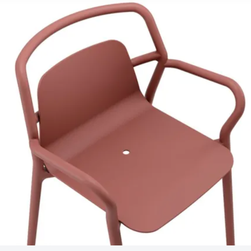 Outdoor Stackable Chair - Ochre Set of 4