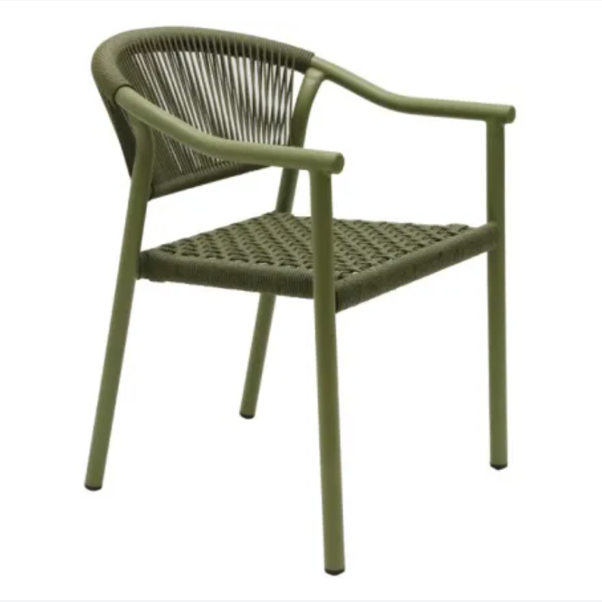 Outdoor Stackable Chepas Chair -  Olive Set of 4