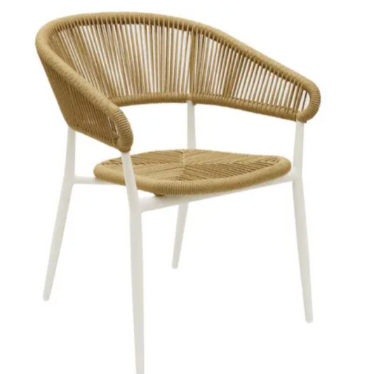 Outdoor Stackable Eulo Chair -  White Set of 4