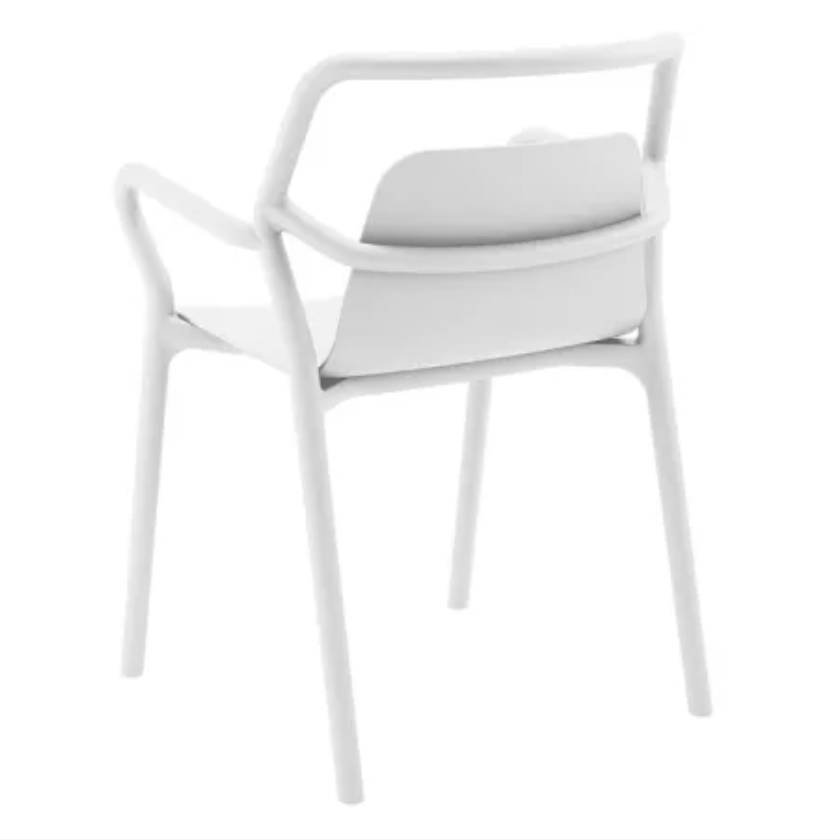 Outdoor Stackable Chair -  White Set of 4