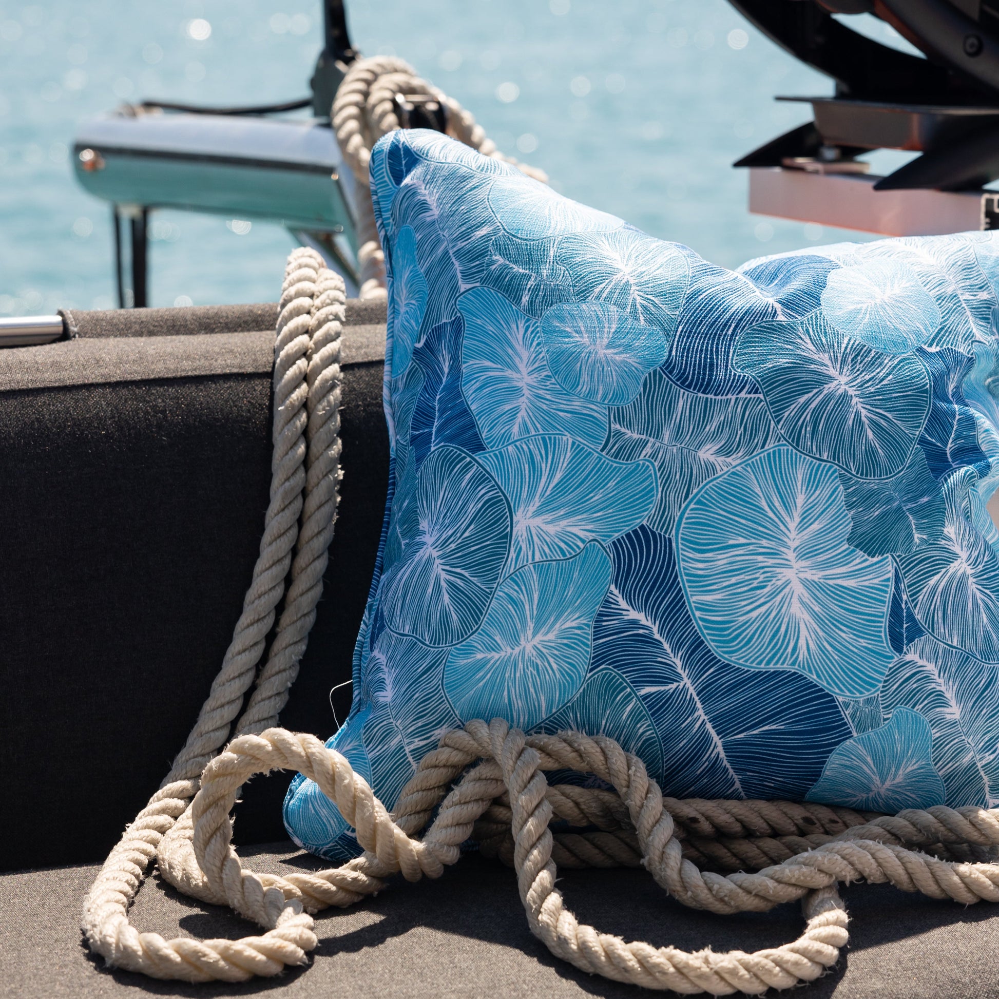 Seascape Coral Coast Cushion – Outdoor Coastal by Jess Scott
