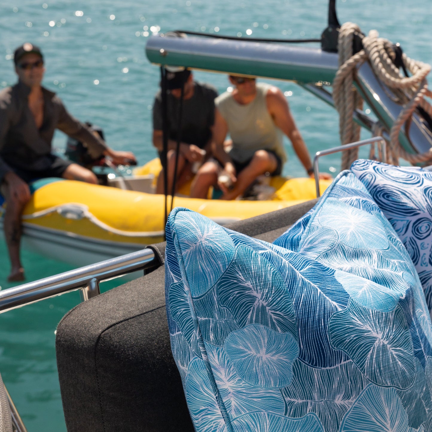 Seascape Coral Coast Cushion – Outdoor Coastal by Jess Scott