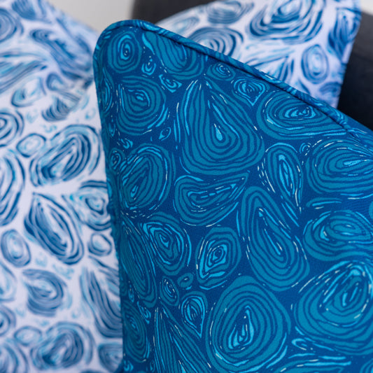 Seascape Eddies Coast 1 Cushion – Outdoor by Jess Scott