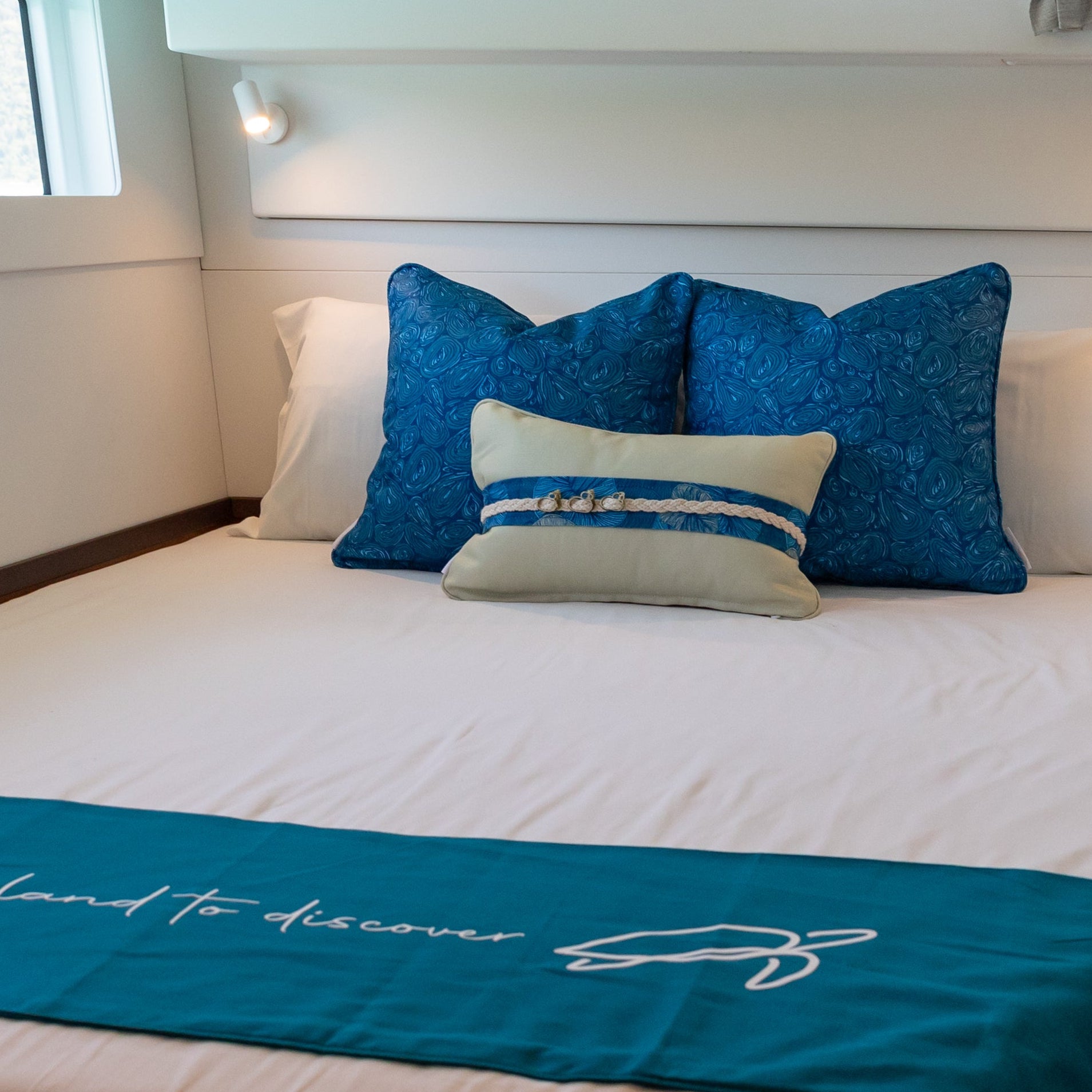 Seascape Eddies Coast 1 Cushion – Outdoor by Jess Scott